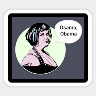 Gavin and Stacey Pop Art 'Osama, Obama' Sticker